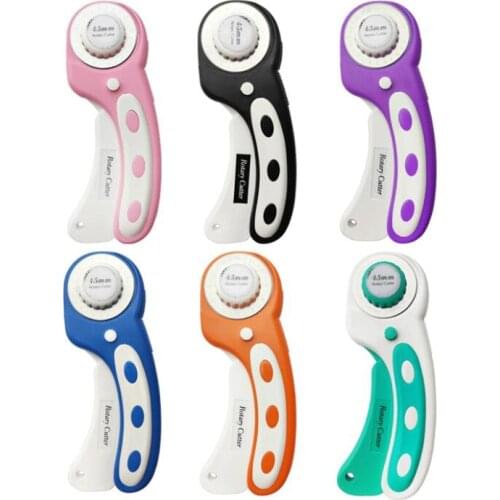 1 Pc 6 colors DIY 45mm Rotary Cutter With Blade For Fabric, Leather, Paper, Felt Circular Cutting Patchwork Cutting Tools