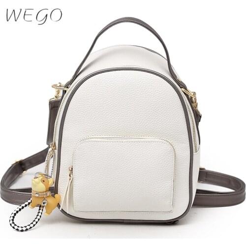 Fashion women girl cute pu leather backpack simple campus student school shoulder bag backpack fashion girl backpack