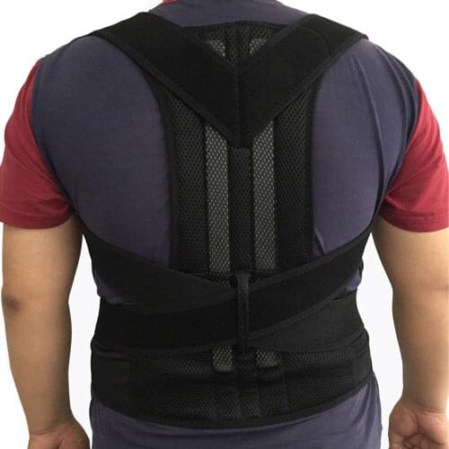 Steel Plate Bone Back Belt Orthopedic Posture Corrector Corset Brace Support Lumbar Straightener Shoulder Men Women Pain Relief