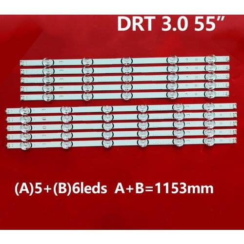 LED strip For LG Innotek DRT 3.0 55"_ A/B type Rev01 55LB561V 55LB652T LC550DUE LG55LF5950 55LY320C 55LB5700 55LF6500 55LB652V