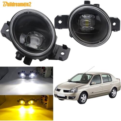 Fog Light Assembly 30W 8000LM Car Front Bumper LED Lens Fog Lamp DRL H11 12V For Renault Symbol (LB0/1/2_) Saloon 1998-2010