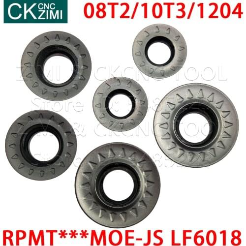 RPMT RPMT08T2MOE-JS RPMT10T3MOE-JS RPMT1204MOE-JS LF6018 Carbide Insert circular milling insert CNC lathe Indexable Turning Tool