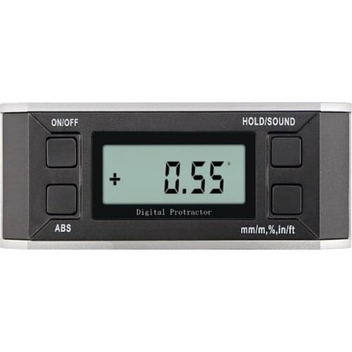 Protractor Inclinometer IP65 Accurate Inclinometer Angle Gauge Electronic Bevel Box Digital LCD 360 Degree Magnetic Protractor