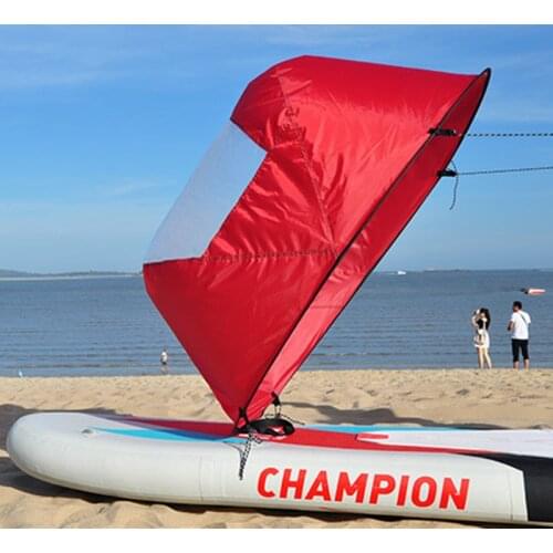 118cm/46" Kayak Downwind Wind Sail Paddle Inflatable Canoe Boats Drifting Wind Sail With Clear Window Kayak Boat Accessories