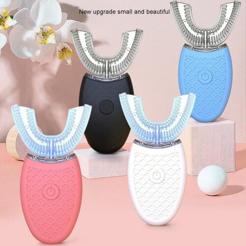 360 Degrees Intelligent Automatic Toothbrush Sonic Electric Toothbrush U Type Tooth Brush USB Charging Brush