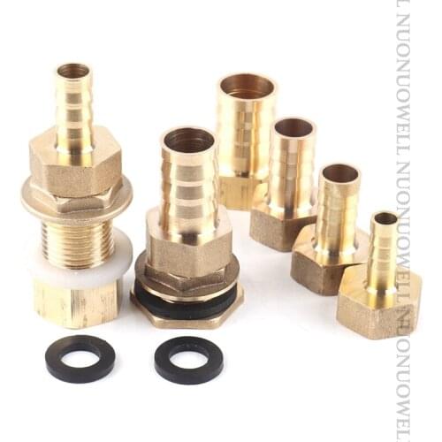 1set 1/2" Thread Fish Tank Adapter And Pagoda Connector Swivel Fitting Water Tank Copper Adapter Irrigation Water Hose Connector