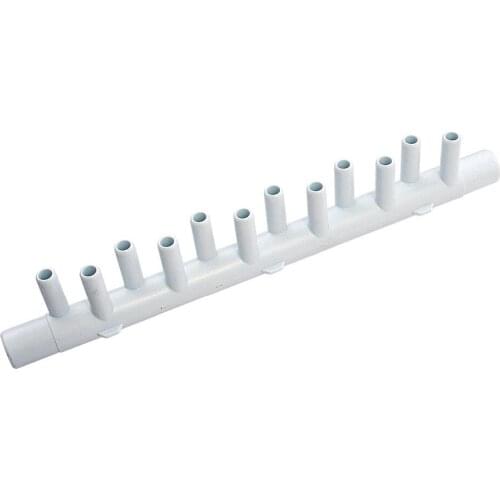 12 barbs 3/4" air manifold, " PVC Manifold with 12 distributors use for air blower 12ports 3/8" distributor