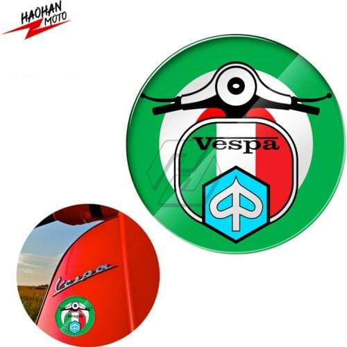 For Vespa Sprint GTS GTV LX PX GS SS 50 125 150 200 300 300ie 3D Motorcycle Decal Flag Sticker