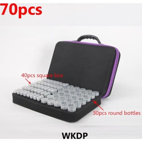 70pcs diy Diamond Painting tools Box Accessories Storage Carry Case diamant painting tools Container Bag