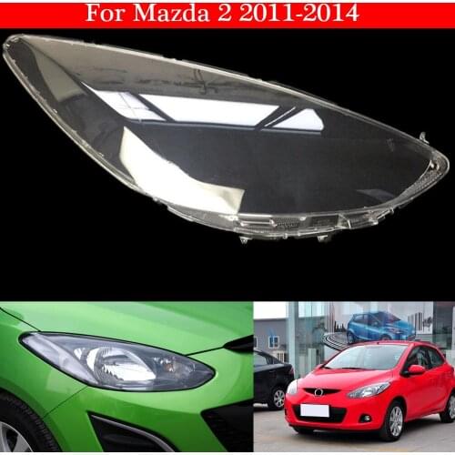Car Headlamp Lens For Mazda 2 2011 2012 2013 2014 Car Replacement Auto Shell Cover