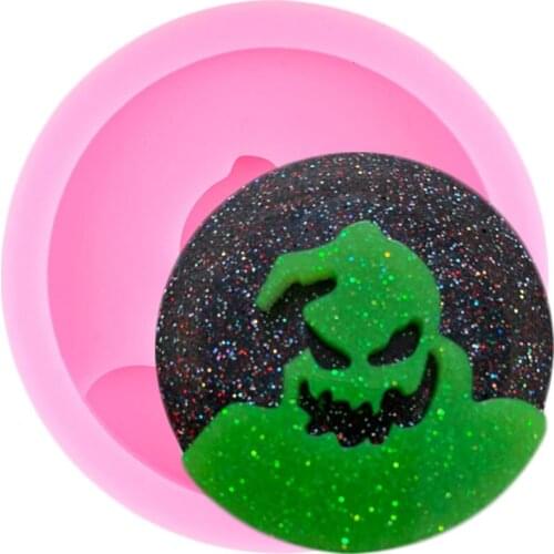 Shiny Glossy Silicone Mold Epoxy Craft Keychain Molds Badge Reel Mould Pendant Charms Making Jewelry Moulds