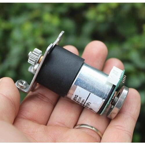 All-metal gear DC12v gear motor with encoder, encoder speed, trolley, robot