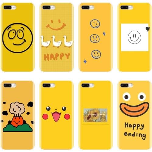 For iPhone X XR XS MAX 8 7 6S 6 S Phone Case Silicone Yellow Cartoon Cute Anime Soft Back Cover For Apple iPhone 8 7 6S 6 S Plus