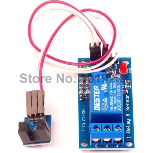 DC 12V 1 Channel Groove Type Optical Coupler Trigger Speed Sensor Relay Module