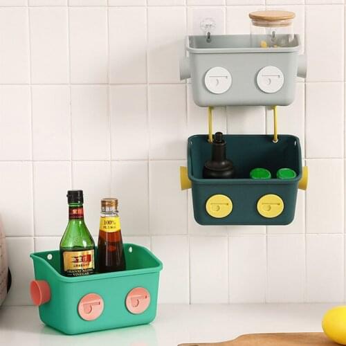 ChildrenS Toy Organizers Storage Baskets Plastic Bathroom Organizer Kitchen Storage Containers Home Desktop Box Wall Shelf