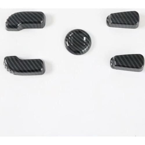 For Subaru Outback 2021 2022 ABS Carbon Fiber Pattern Seat Adjustment Button Panel Trim Interior Accessory