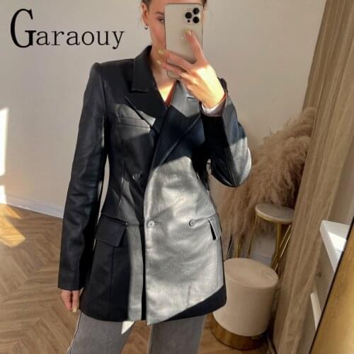 Женские двубортные пиджаки Garaouy China At AliExpress