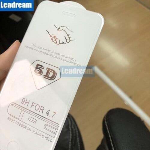 Leadream Free DHL 100Pcs 5D Clear Curved edge Tempered Glass for iPhone 6 6s 7 8 Plus for iPhone X XR XSMAX