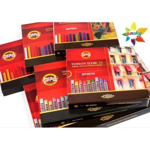 24 36 48 72 color original KOH-I-NOOR soft Pastel color powder professtional artist hard core pastel color chalk art stickers