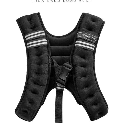 New Nylon lycra Fabric Black 5KG Adult Iron Sand Invisible Vest For Running Boxing Weight Training Workout Fitness Gym Equipment