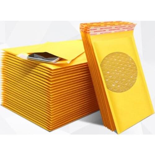 Wholesale 50pcs/lot Manufacturer Kraft Bubble Bags Mailers Padded Envelopes Paper Mailing Bags 11X13cm