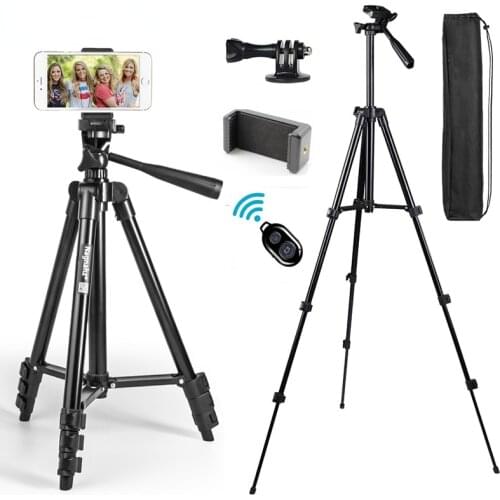 Tripod for Mobile Phone 40inch Universal Photography Stand for Gopro iPhone Xiaomi Huawei Phone Lightweight Video Camera Tripod