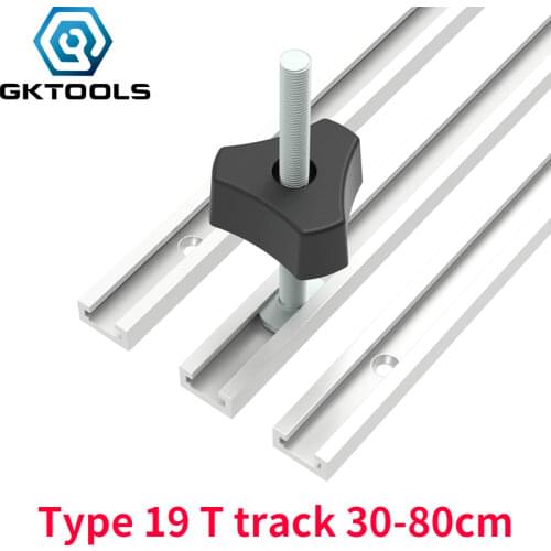 Aluminum Alloy T Slot Slide Miter Track Chute Rail T-tracks DIY Wood Working Saw/Router Table Workbench Tools Type 19