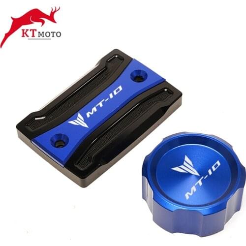 For Yamaha MT10 MT 10 MT-10 2015-2021 2020 2019 Motorcycle CNC Rear & Front Brake Fluid Reservoir Cap Cylinder cove
