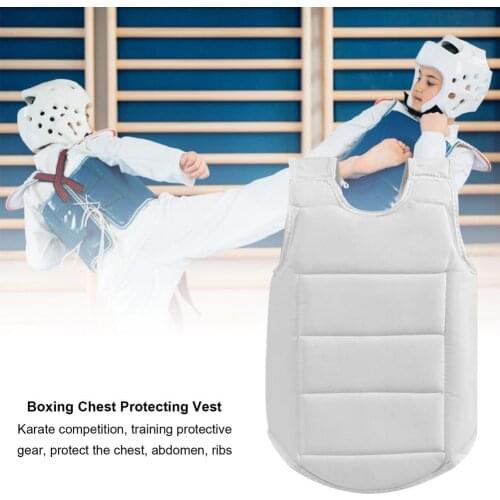 1pc Lightweight Boxing Chest Protecting Vest Lightweight Karate Armor Device For Kids