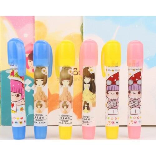1pcs Cartoon Cute Press Eraser Pencil Rubber Student Stationery Creative Prize for Kids Gift Novelty Item