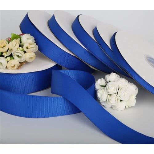 100 Yards Blue 7/10/15/20/25/38mm Grosgrain Ribbons Packing Material DIY Crafts Decor Wedding Party Decoration Gift Wrapping