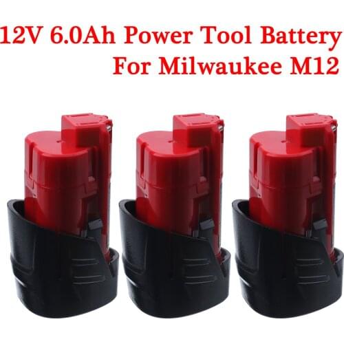 12V 3.0Ah 3000mAh Replaceable battery for Milwaukee M12 XC Cordless Tools 48-11-2402 48-11-2411 48-11-2401 MIL-12A-LI batteries