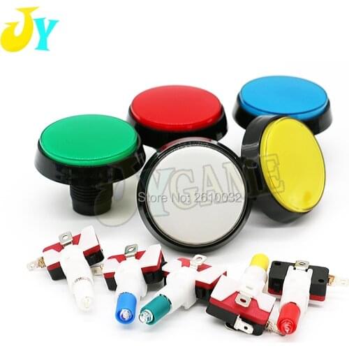 15pcs 5V 12V LED Illuminated Push button 60mm Light buttons with microswitch Arcade Game Machine DIY Vending machine accessories