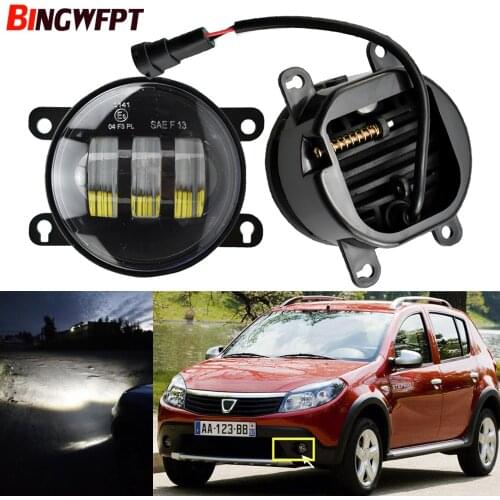 2PCS Car Styling LED Fog Lamp for Renault Duster Sandero For Megane 2/3 Fluence Koleos For Dacia Duster Logan 2004-2015