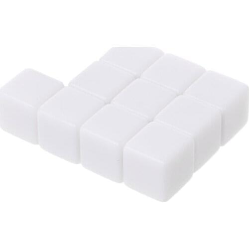 270C 10Pcs D6 Dice 12mm Die Six Sided Table Gaming Dice Blank For Role Playing Toys