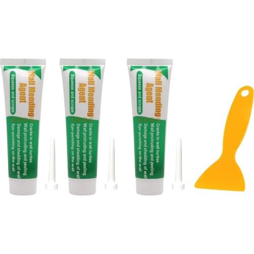 3pcs Wall Agent Kit Scratch Filler Remover Wooden Furniture Touch Up Tool Marker Pen Cream Wax Repair Polymer Resin Fast Repair