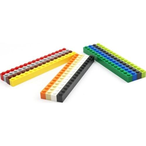 50 Pieces Building Blocks 1 X 16 Compatible with Parts 2465 Classic Creator MOC Blocks House Bricks Building Materials DIY Toys