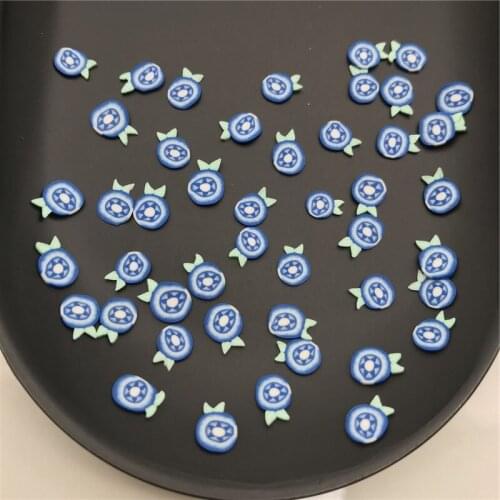60g Blueberry Polymer Clay Slices Sprinkles for Kids Diy,Craft/Nail Art/Scrapbook Decoration,Filler Polymer Clay Embellishment