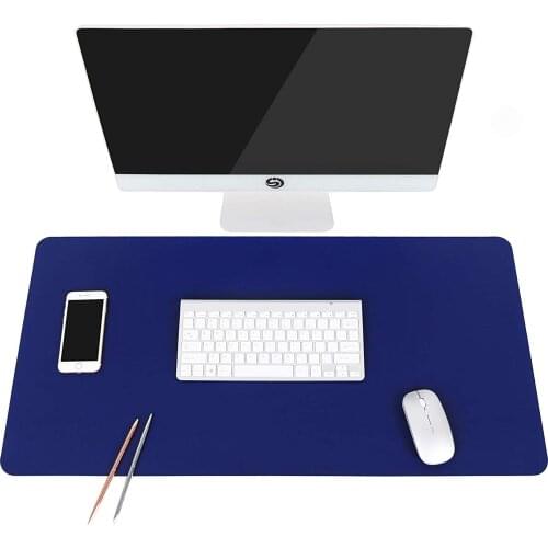 80x40 cm Ultra Thin Waterproof PVC Leather Mouse Pad, Dual Use Desk Writing Mat for Office/Home