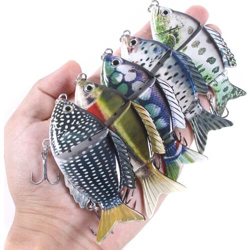 9.5cm 22.5g Sinking Wobblers Fishing Lures Metal Multi Jointed Swimbait Hard Bait Fishing Tackle For Bass Pike Isca Crankbait