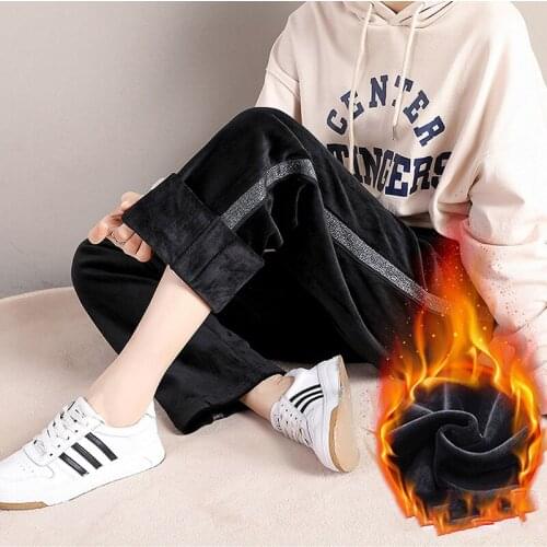 Женские бархатные брюки ASHEYWR China At AliExpress