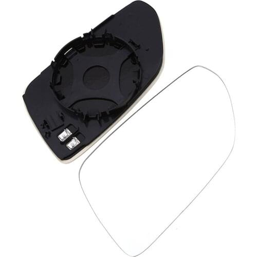 POSSBAY Car Mirror Car Wing Mirror Glass with Heated 6Q0857521/6Q0857522 Fit for VW Polo/Derby/Vento-IND(Typ 9N3) 2005-2010