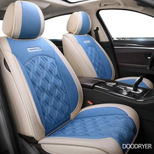 DOODRYER flax car seat covers For Hyundai IX35 IX25 Sonata Santafe Tucson ELANTRA Accent i20 i30 i40 automobiles accessories