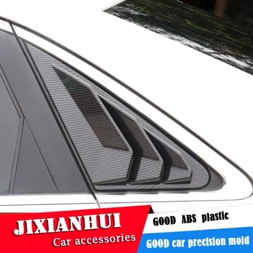 For AUDI A4 2016-2019 Sedan ABS Rear Door Window shades Louver Frame Window Sill Molding Cover Sticker Trim