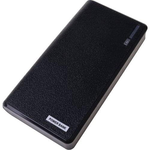 Dual USB Power Bank 6x 18650 External Backup Battery Charger Box Case For Phone