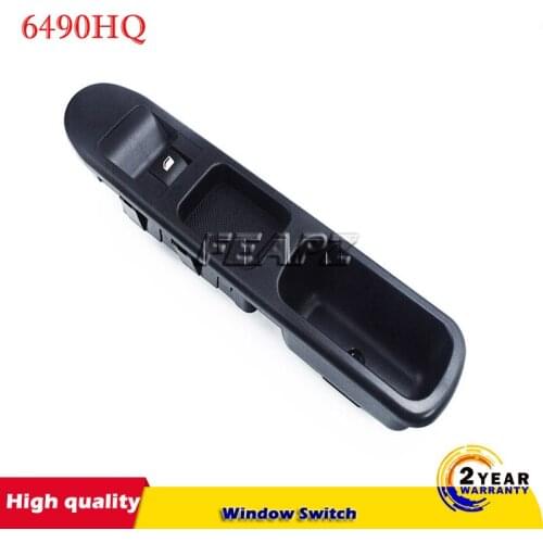 ELECTRIC WINDOW SWITCH WITH FRAME FRONT LEFT FOR PEUGEOT 207 6490.HQ 6490HQ 6554.HJ 6554HJ 6554.QL 6554QL 6554.ZL