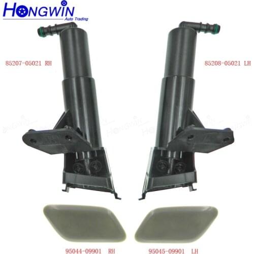 85208-05021&85207-05021 Headlight Water Spray Nozzle+85044-09901&85045-09901 Cap For Toyota AVENSIS T25 2006 2007 2008