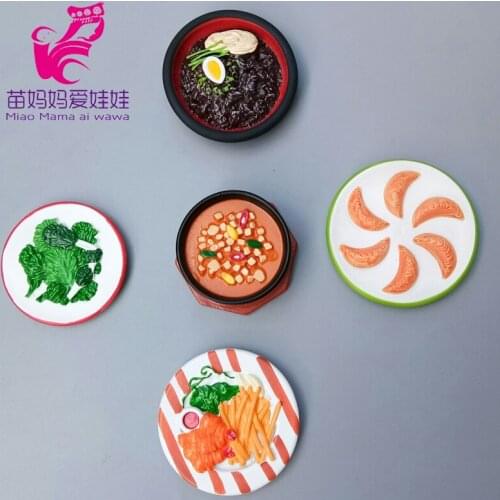 Mininature Simulation food BJD dolls Kitchen pots and pans dishes glasses cutlery for 17 inch 18 inch doll accessories