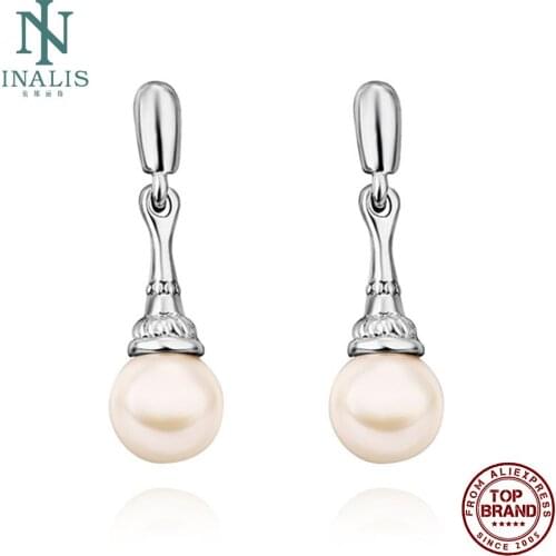 INALIS Water Drop Imitation Pearl Earrings For Women Fashion Design Luxurious White Color Earring Birthday Jewelry Gift Hot Sale