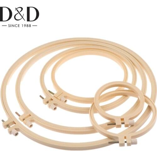 6 Sizes Plastic Frame Embroidery Hoop Adjustable Cross Stitch Machine Round Hoop Ring DIY Needlework Cross Stitch Sewing Tools